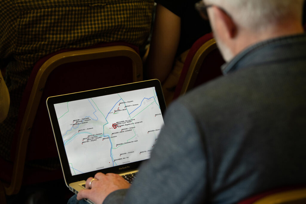 A person using the Historic Environment Viewer