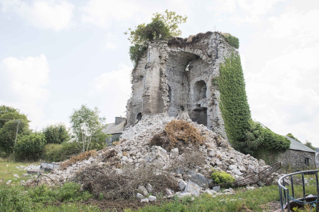 Damage to Boolabaun Castle, County Tipperary 