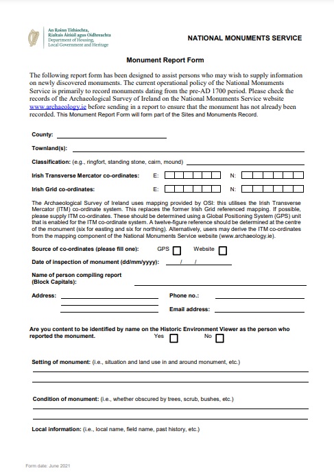 ASI Monument Report Form