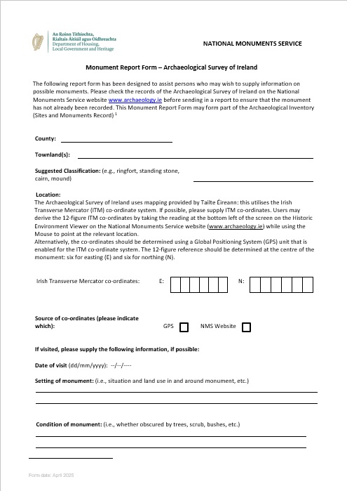 ASI Monument Report Form